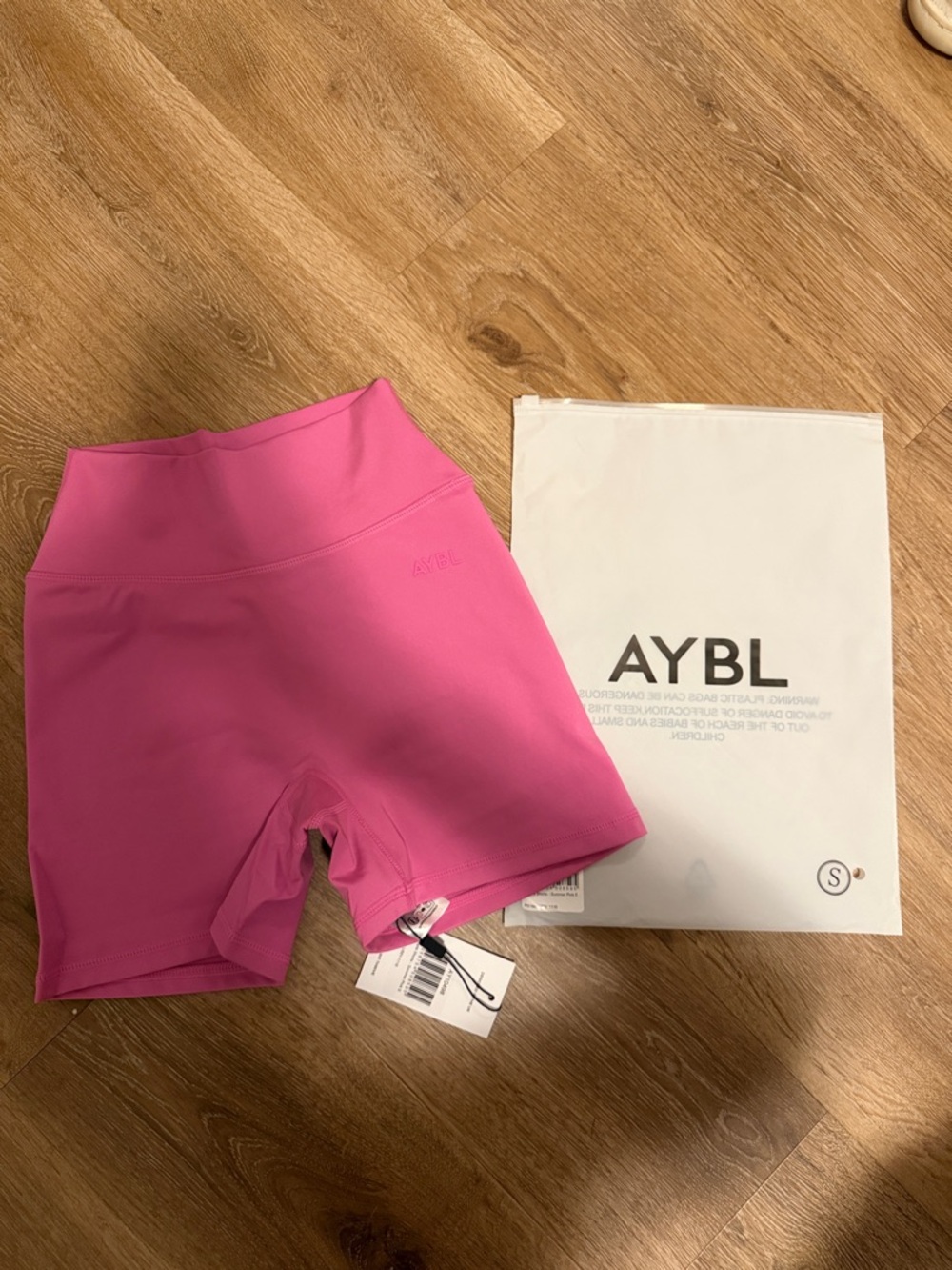 AYBL Hot Pink High-Rise Bike Shorts